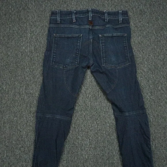 G Star Raw Jeans Mens 32x32 Blue 5620 3D Slim 5 Pocket Denim Button Fly